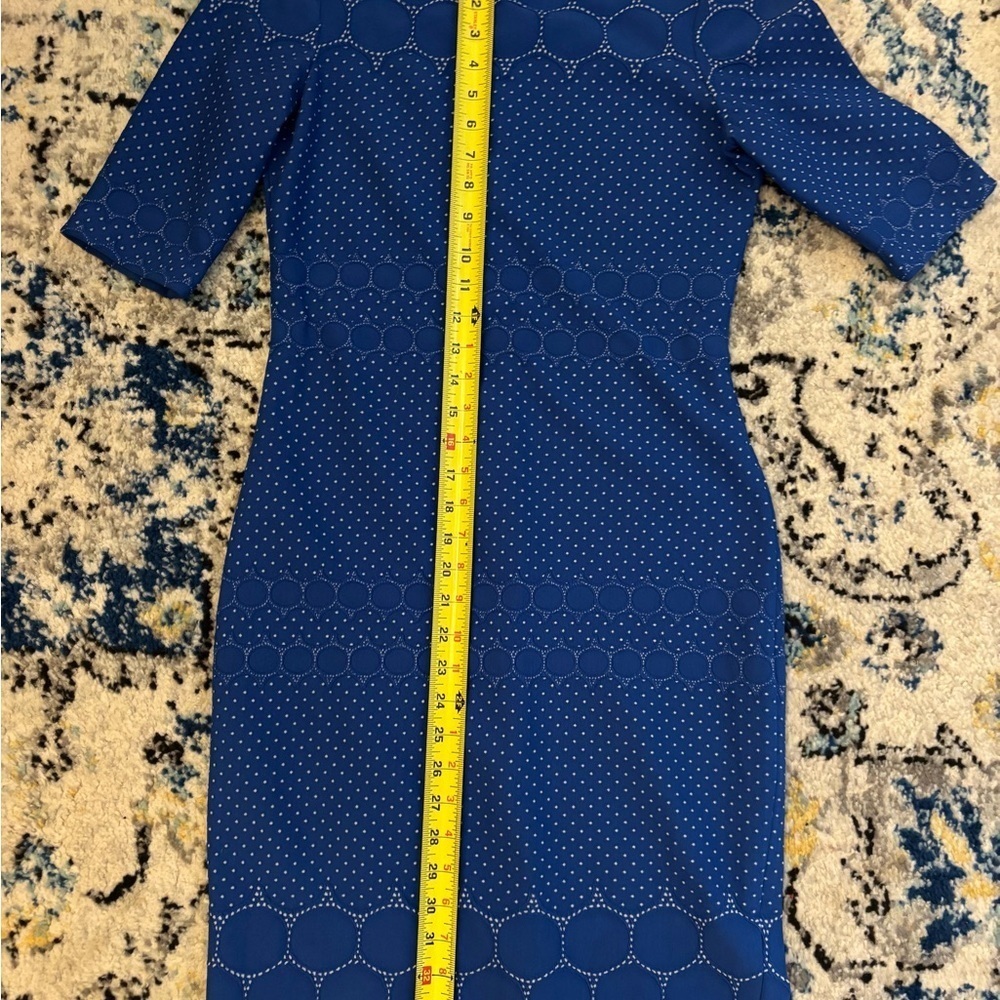 Julia Jordan Royal Blue Geometric Midi Dress - Picture 4 of 6